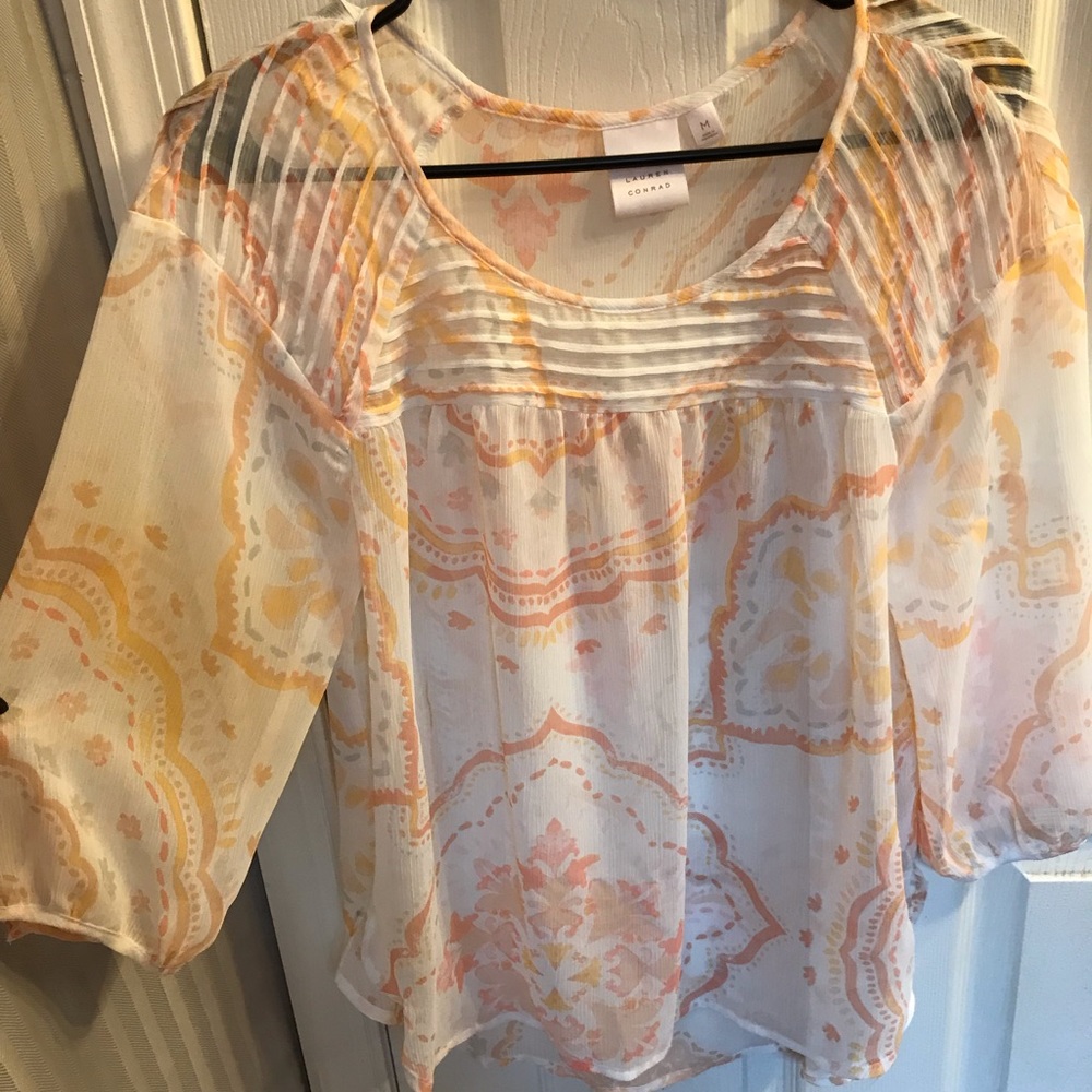 Light sheer spring blouse